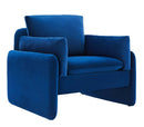 Indicate Performance Velvet Armchair EEI-5152-NAV