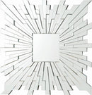 Brantley Square Sunburst Wall Mirror Silver 901785