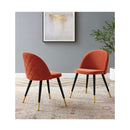 Cordial Performance Velvet Dining Chairs EEI-4525-ORA