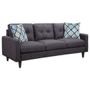 Watsonville Tufted Back Sofa Grey 552001