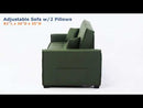  Acme Furniture Octavio LV00824 Adjustable Sofa with 2 Pillows EXTERNAL_VIDEO 1
