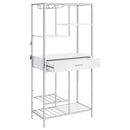 Coaster Furniture 1812034 White Gloss Bar Cabinet